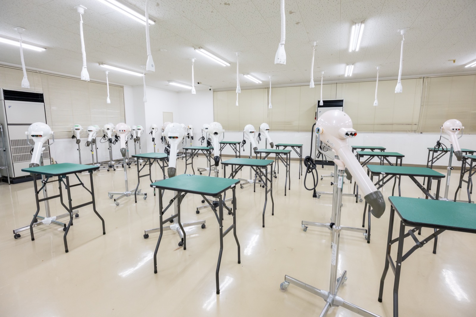 広々とした実習スペース